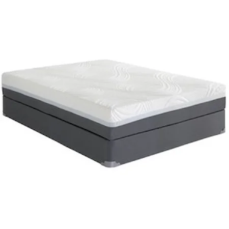 Queen 10" Gel Memory Foam Mattress and Foundation